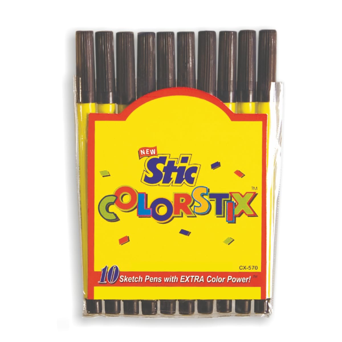 Stic Kid Colorstix Single Colour Sketch Pens, 10 Pens (Pack Of 5 Sets In Black Color) (B09MVRNSX3) Amazon Price History, Amazon Price Tracker