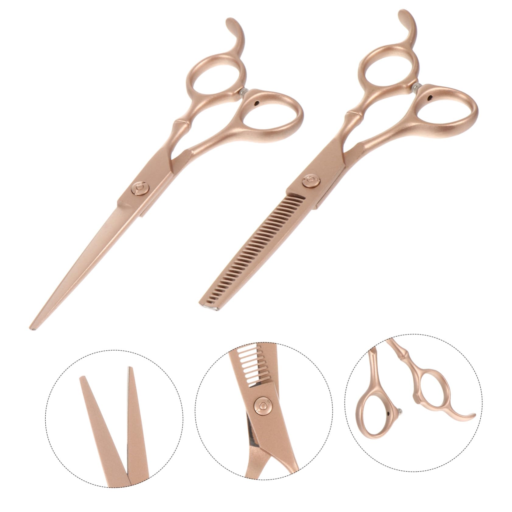 Professionelles Friseurscherenset 6 Zoll Aus Edelstahl Mit Effilierschere Und Haarschneideschere Für Damen Herren Kinder Ergonomisch Langlebig Salonbedarf