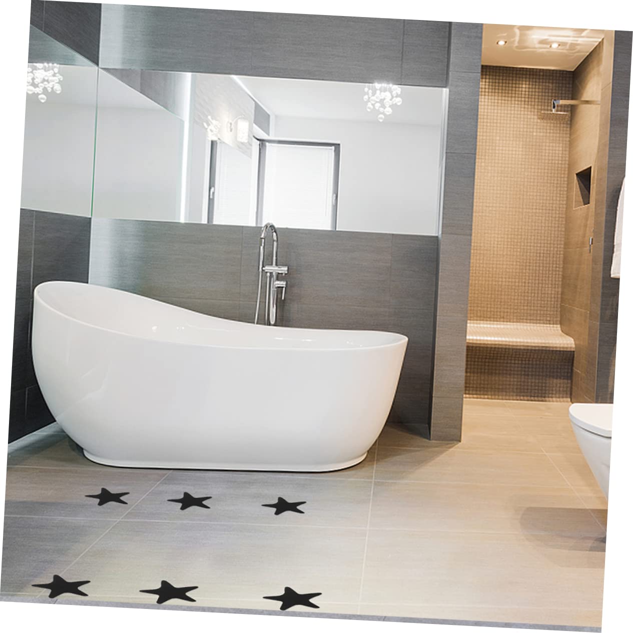 Cabilock 3 Sets – Aufkleber für Badezimmer Badewanne Zimmeraufkleber Bodenaufkleber Treppenaufkleber Einfach Anzubringen 40 Stück X 3