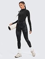 Vista 42 de CRZ YOGA Leggings de entrenamiento para mujer con sensación de desnudez cepillada de 25 pulgadas, pantalones de yoga de compresión de cintura alta
