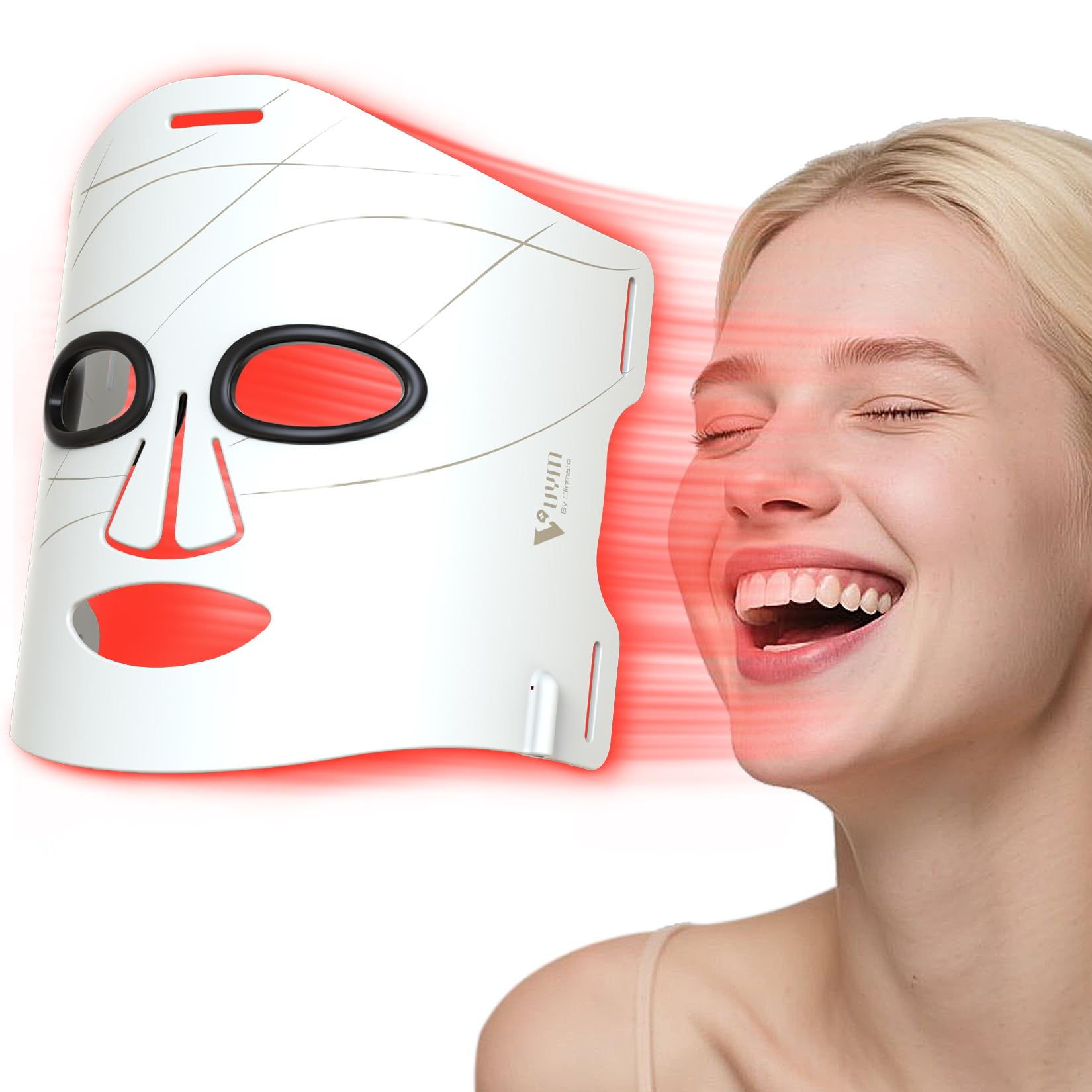 VYM Red Light Therapy for Face Super Lightweight 292 LEDs High-Energy Red Light Therapy Mask Infrared LED Face
