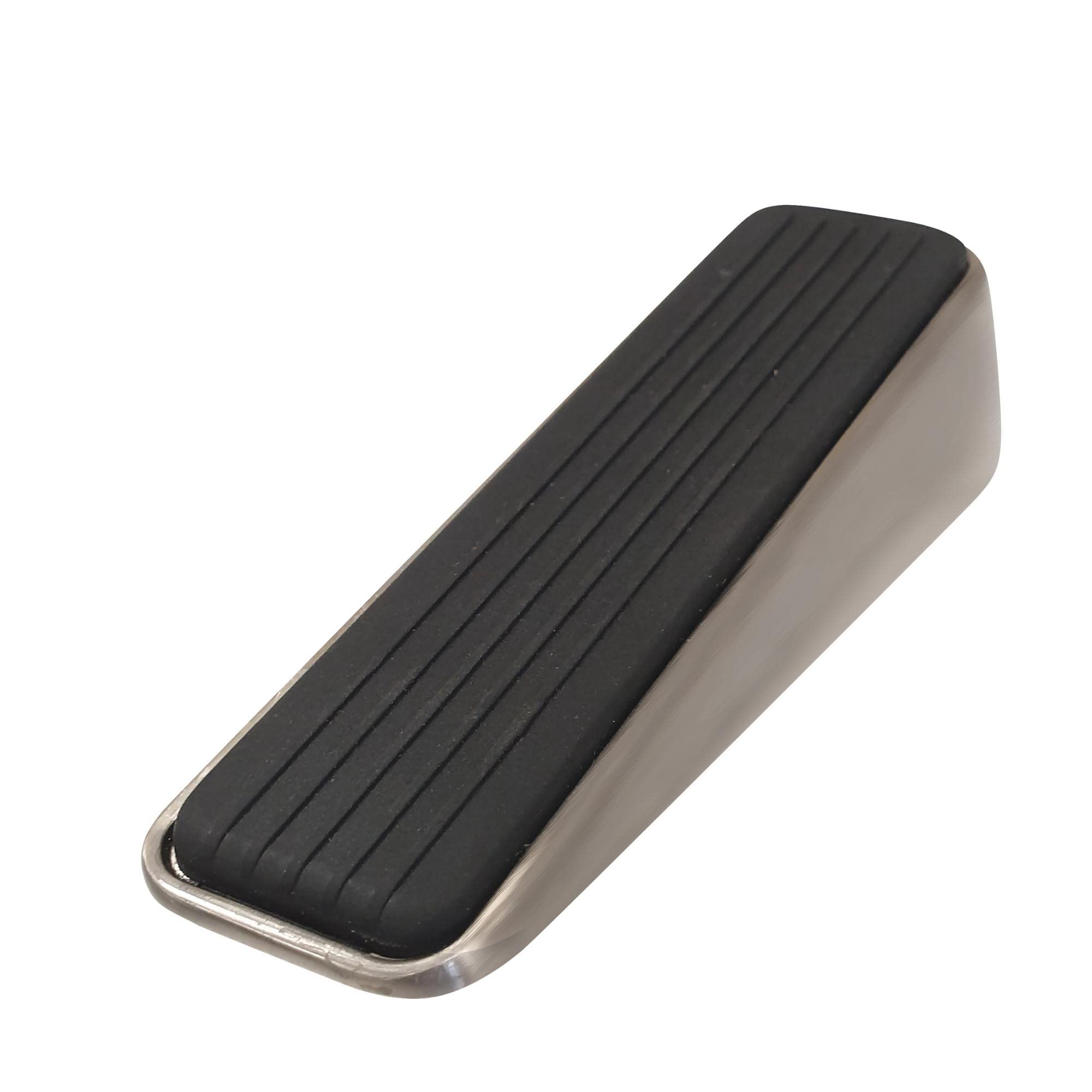 Keypak Premium Door Stopper, Decorative Rubber & Satin Nickel, Heavy-Duty Non-Slip Door Stop Holder