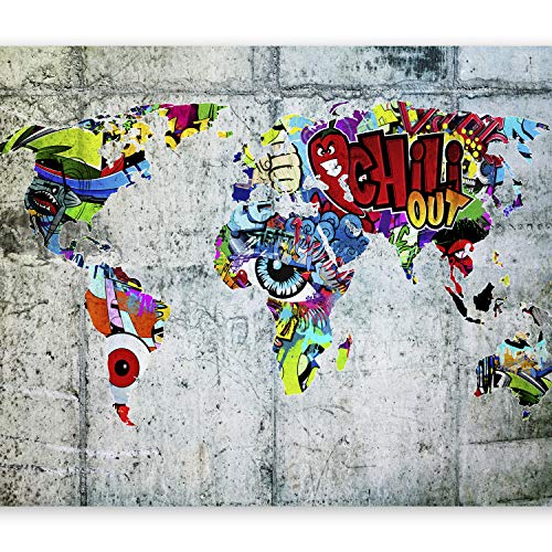 murando Fotomurales Graffiti Urban 250x175 cm XXL Papel pintado tejido no tejido...