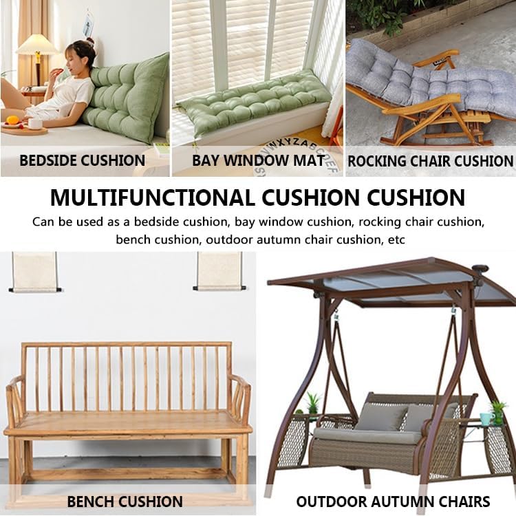 Miniatura 3 de XMAYODS Almohada para cabecero de lectura, almohada de reposo en cama, almohada de apoyo de posicionamiento del respaldo, relleno extra, lavable