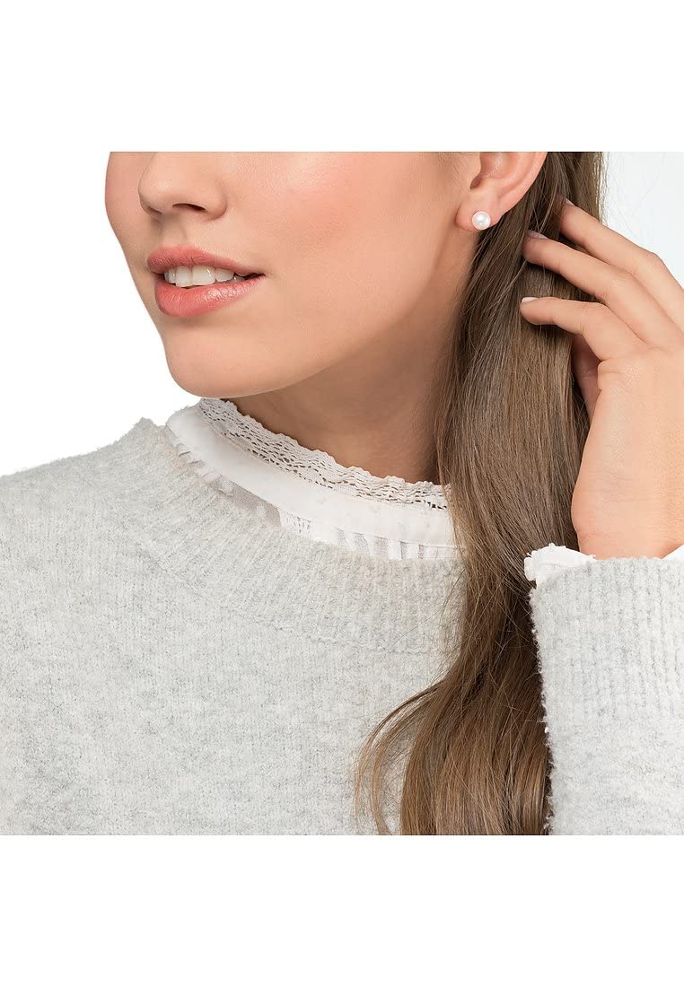 CHRIST Damen-Ohrstecker 925er Silber rhodiniert Süßwasserperle One Size 87475034