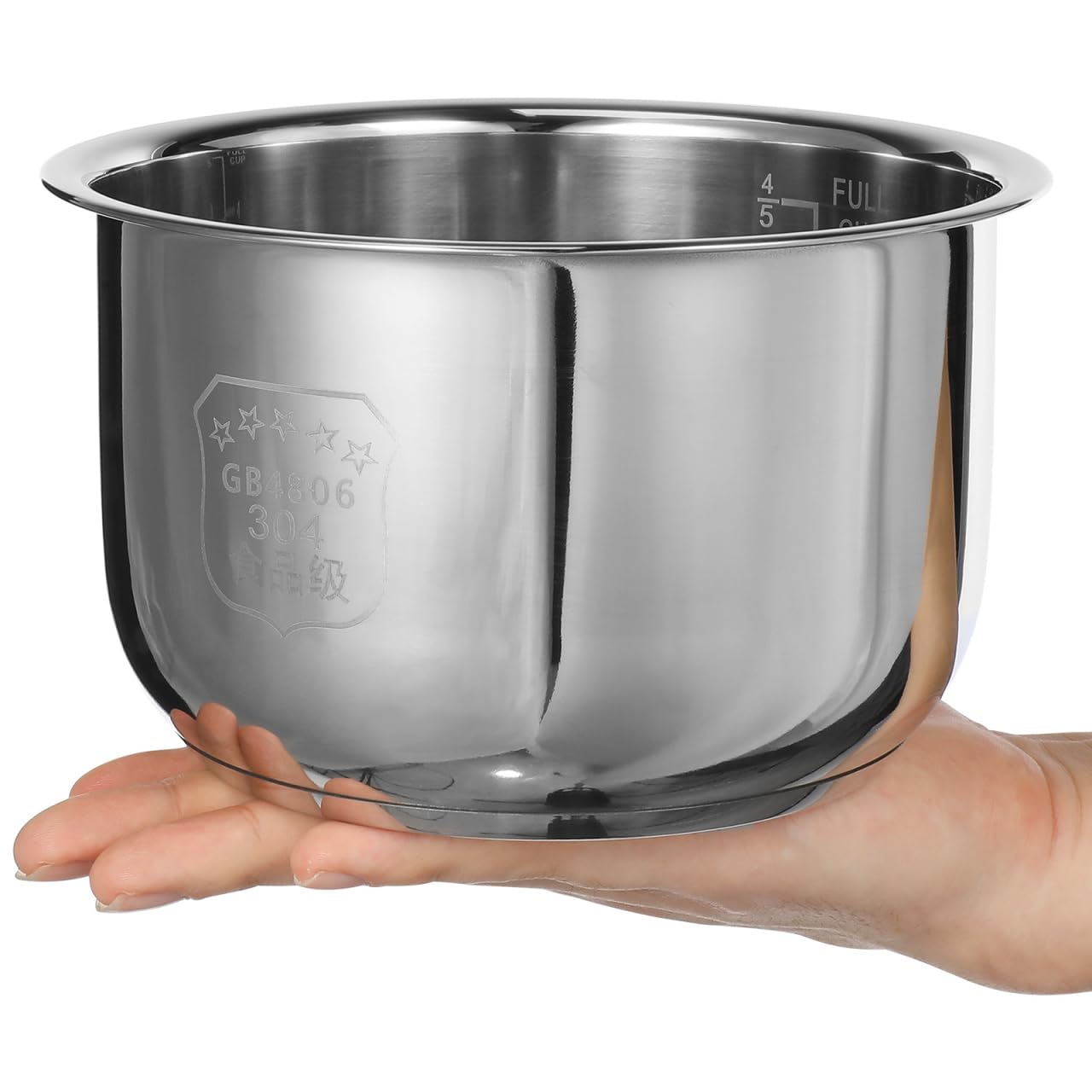 BESPORTBLE Arrocera de acero inoxidable olla interior: 2L Tiger Arrocera Interior Hogar Cocina eléctrica Pot Kitchen Práctico accesorio de olla