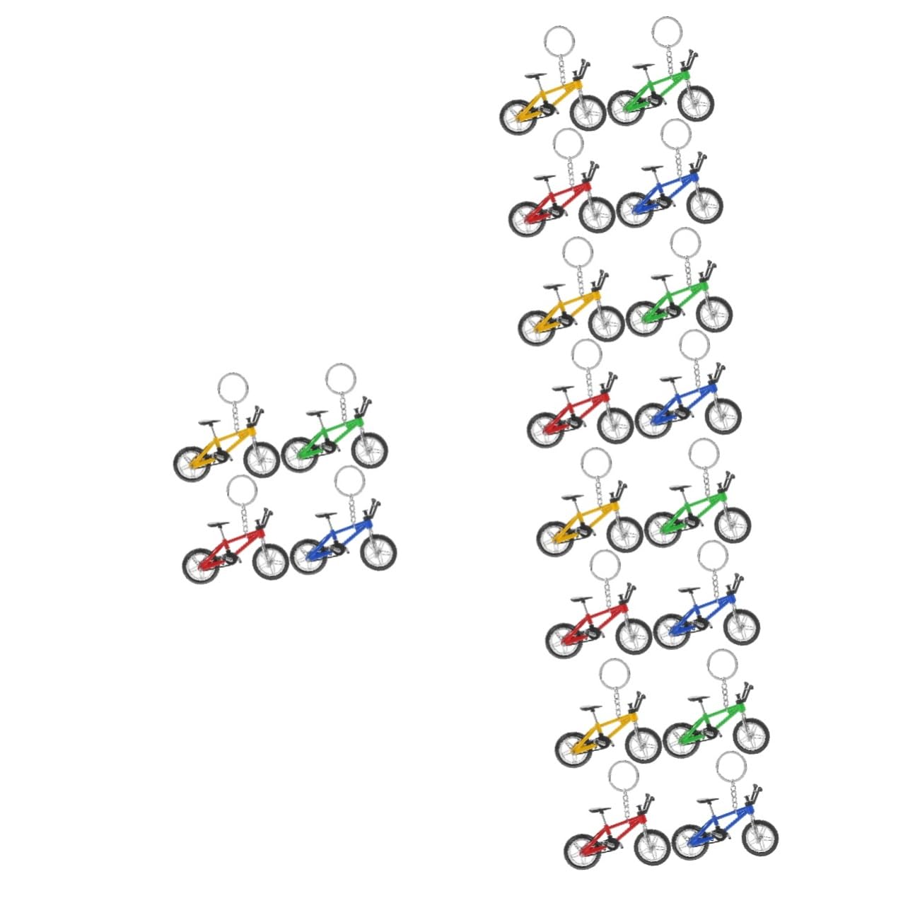 Dedo modelo de bicicleta de montaña de juguete PRETYZOOM pack coleccion 8