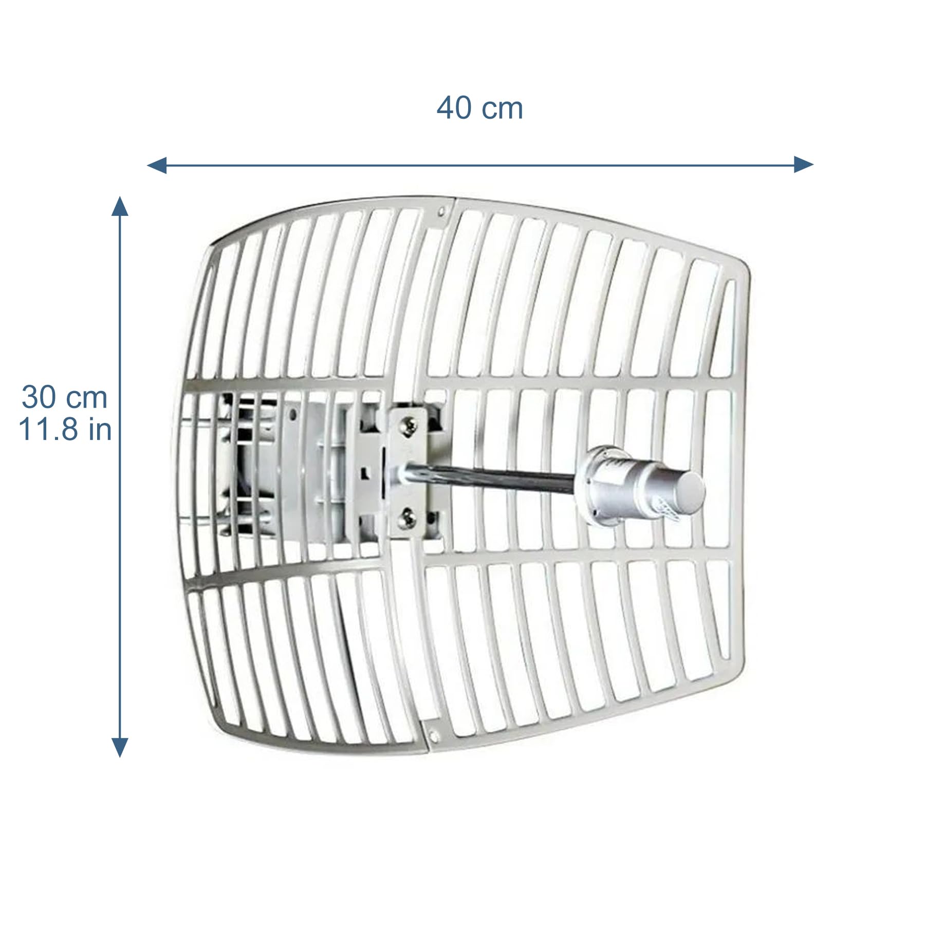 Antenne parabolique extérieure 5,8 GHz 5 GHz (5150-5850 MHz) WiFi extérieur directionnel haut gain 24 dBi parabolique avec câble RP-SMA de 4,9 m