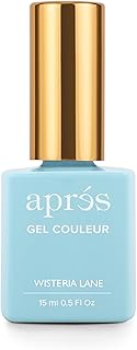 Gel Color Nail Polish 15 ml, Blue You Away Collection, No Wipe, Highly Pigmented, Medium Viscosity Formula with Brush-X Nail Art Brush - Salon Quality (243 - Wisteria Lane) | 2024 Edition