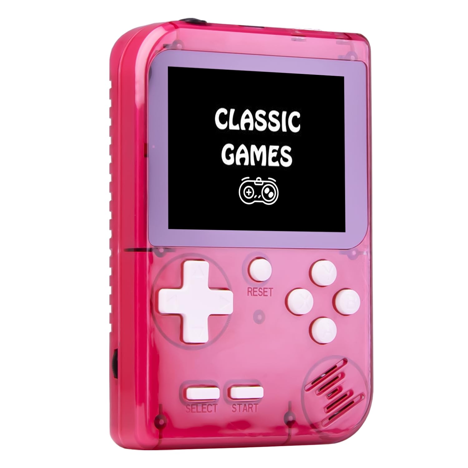Kids Handheld Game Console Built-in 289 Classic Games, Portable Video Game Console with 2.8" Color Screen, Rechargeable Battery, Handheld Electric Game for Boy Girl (Red)