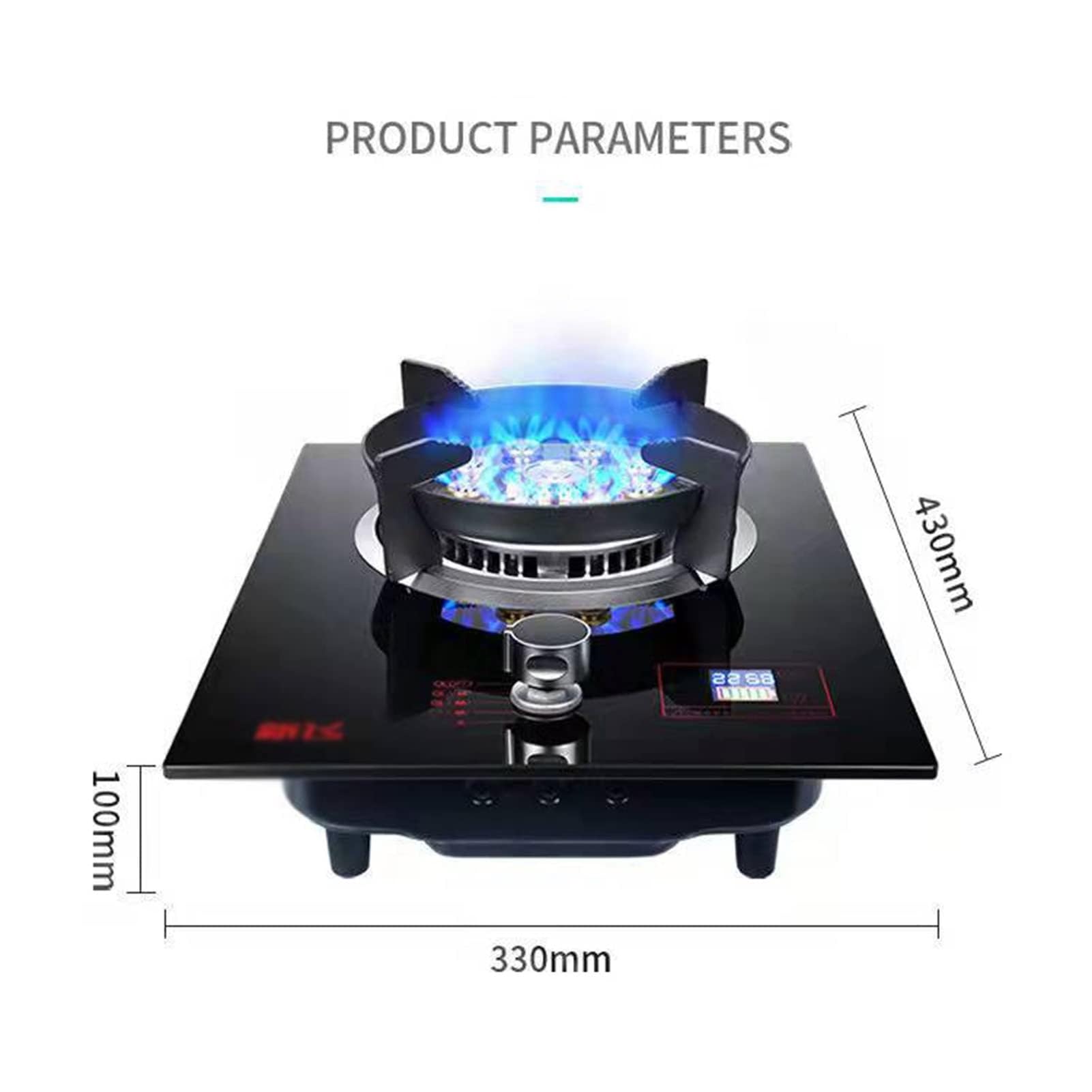 Gaziniere Gaz - Cuisiniere Gaz, Brûleur De Table De Cuisson En Verre Trempé Avec Minuterie, Cuisinière À Gaz À Usage Domestique, Cuisinière À Gaz De Cuisine Pratique (Size : LPG)