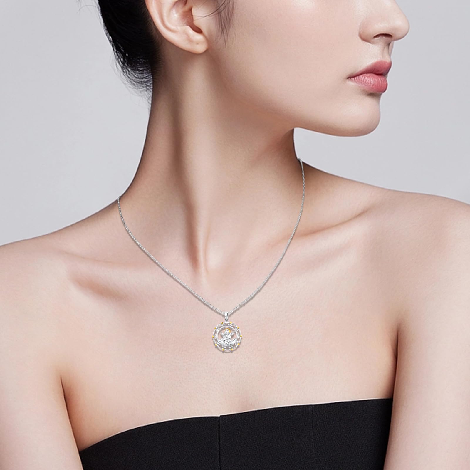 Schutzengel Kette 925 Silber Engel Anhänger Halskette Mädchen Geburtstag Geschenke Für Frauen Mädchen Kinder