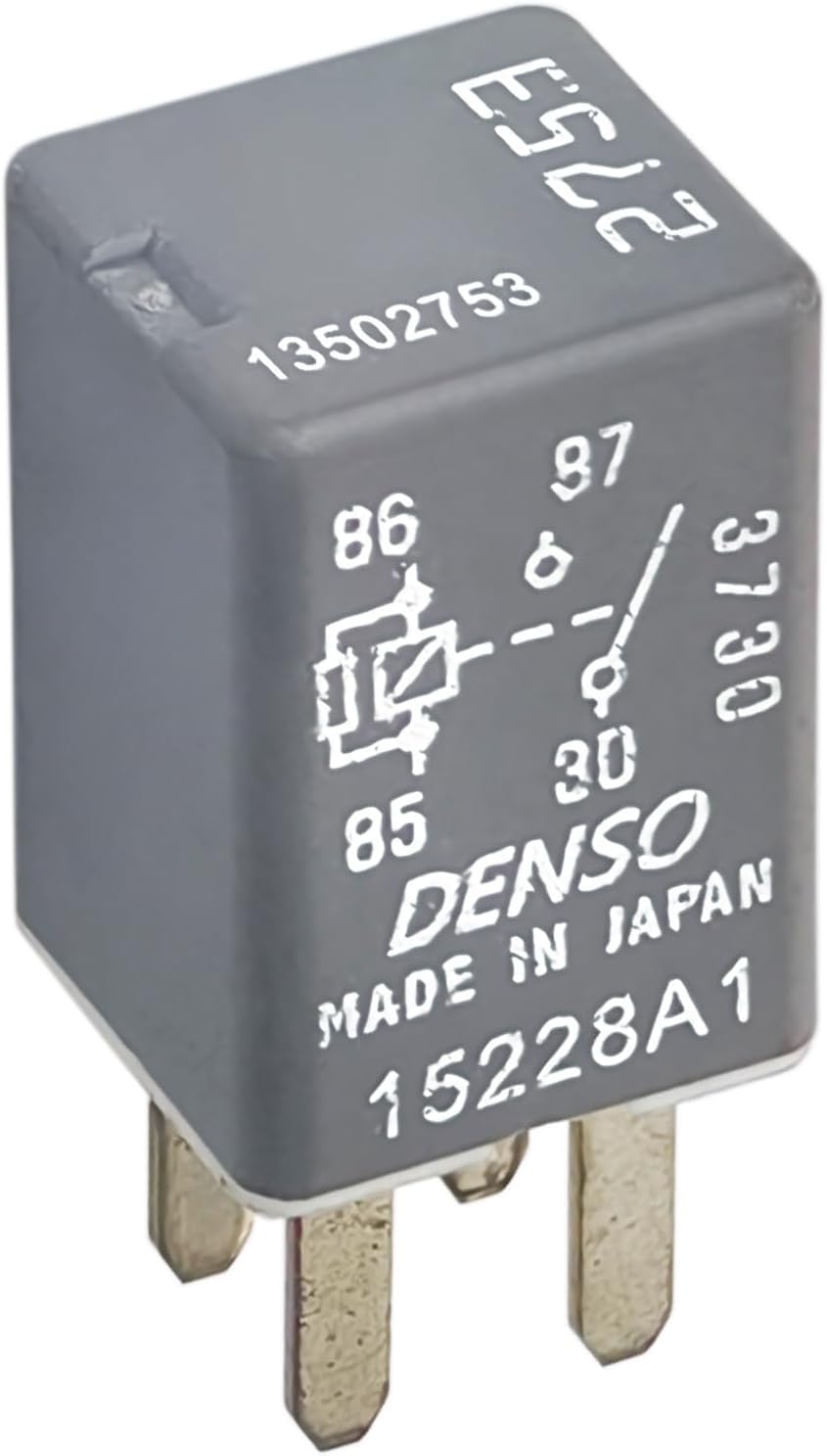 13502753 2753 12VDC 20A 4Pins Mini Micro Multi-Purpose Relay Fit for Chevy Cadillac Seville SLS SRX CTS ATS