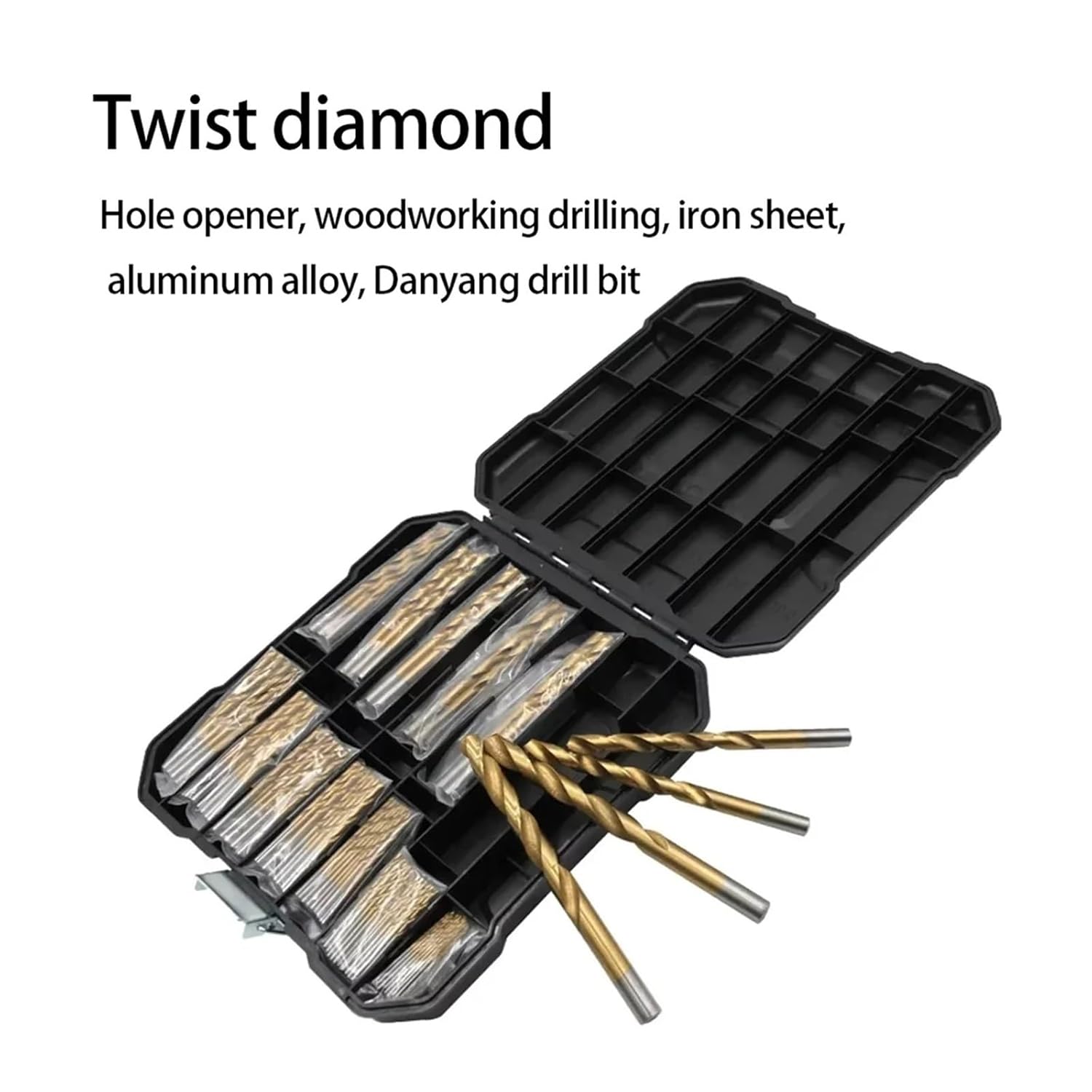 Hole Saw Kit 99Pcs Drill Bit Set High-Speed Steel Bits for Plate Wood Metal Copper Alloy Woodworking Hole Opener Professional(99pcs Bag)