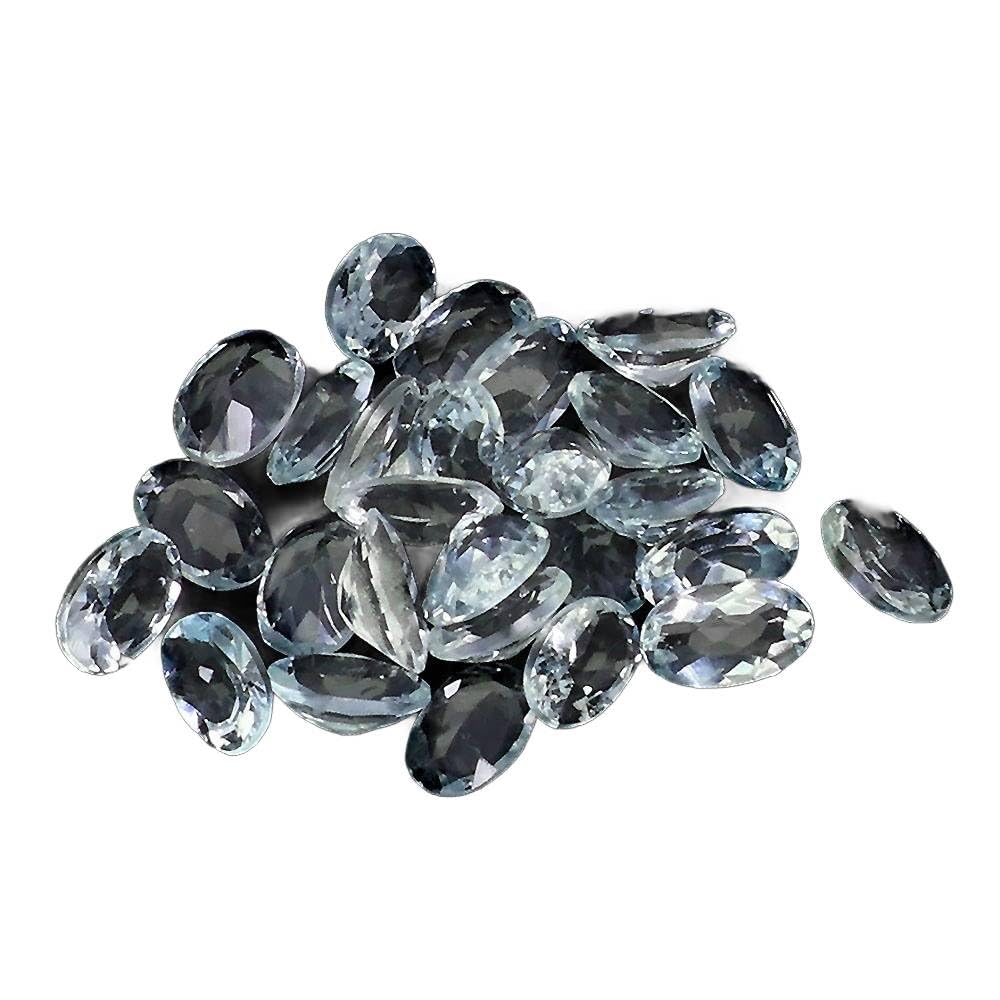 Akwamaryny kamienie naturalne 25 sztuk IF-VVS 4.29ct