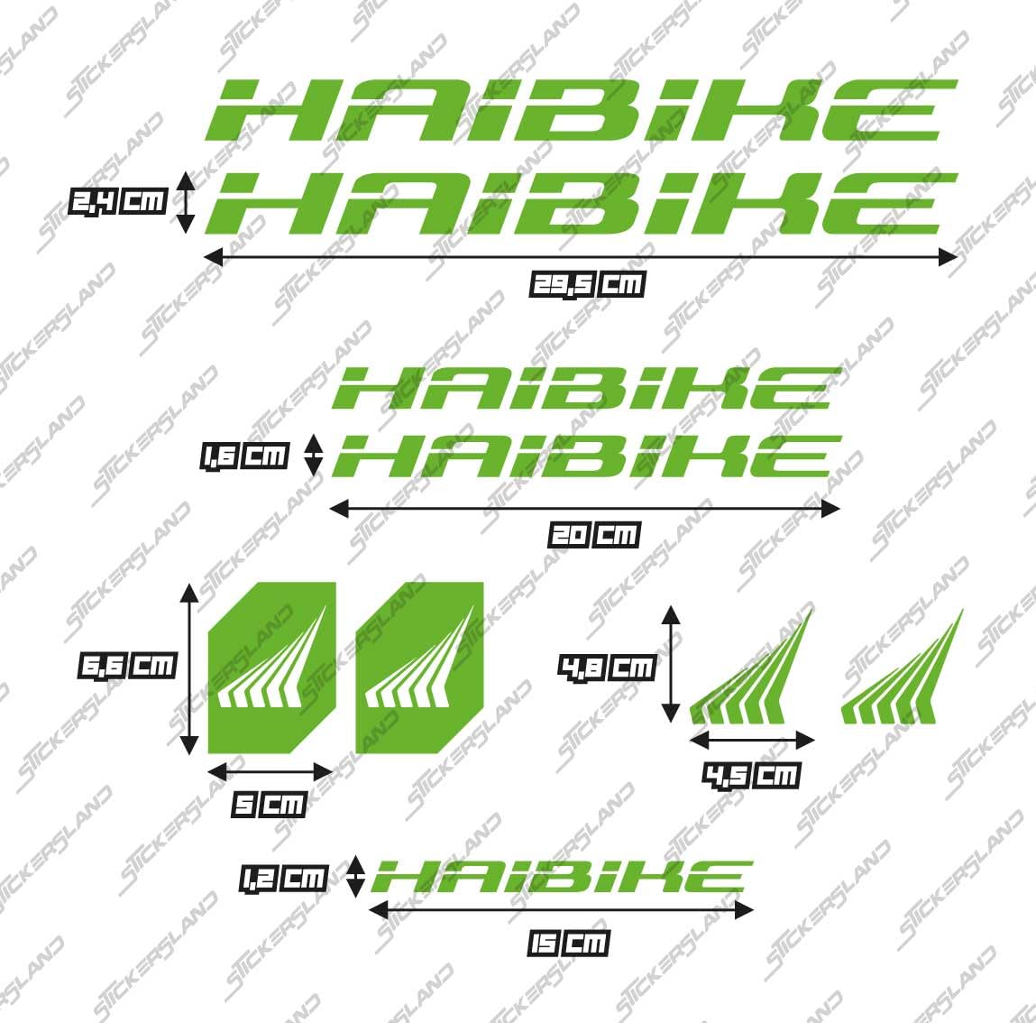 Sticker Kit Compatible with MTB Mountain Bike Frame and Helmet, Shiny Green - Image 2
