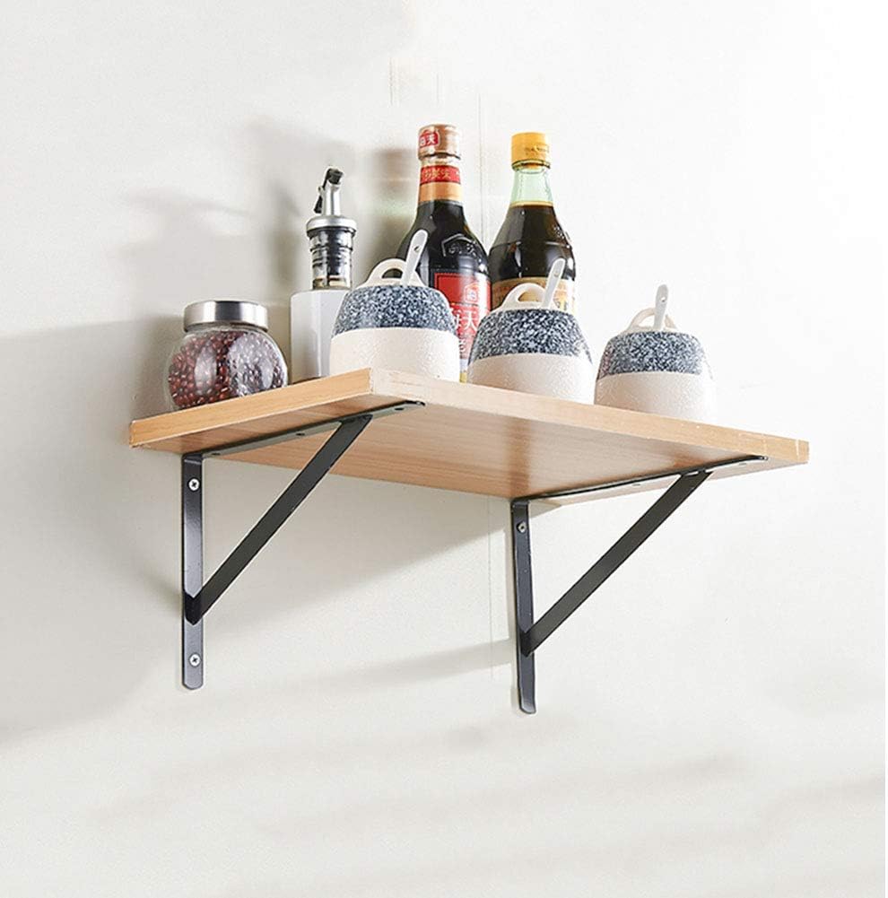 Shelf Brackets, L Shelf Brackets,Floating Wall Angle Corner Shelf Bracket Heavy Duty Hanging with Screws,Triangle Rustic Cabinet Bathroom Shelf Support Bracket Legs(1 Piece)