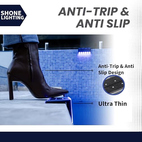 Miniatura 3 de Luces solares para piscina, luces impermeables IP67 para exteriores, luz de pared de contención de acero inoxidable resistente, ultrafina y