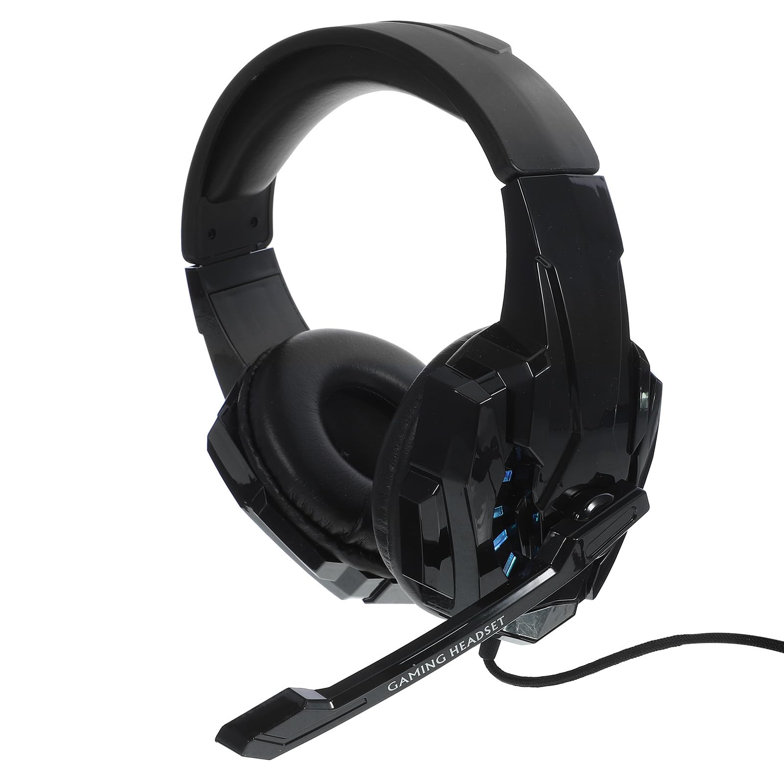 MERRYHAPY I3000 Wired Gaming Headset with Microphone for Computer, Adjustable Over-Ear Headphones in Black, Compatible with Dc 3-5V Devices, Suitable for PC Gaming and Online Communication-image-5