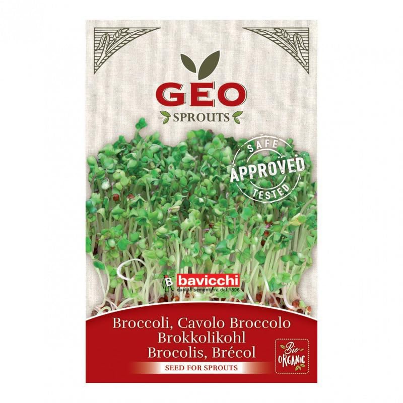 Kit de Germination GEO Plus 3 Niveaux – Excellente qualité & très haute germinabilité | Germoir plastique sans BPA (couvercle + base d’égouttage) |10 Graines à germer bio longue conservation (250 g)
