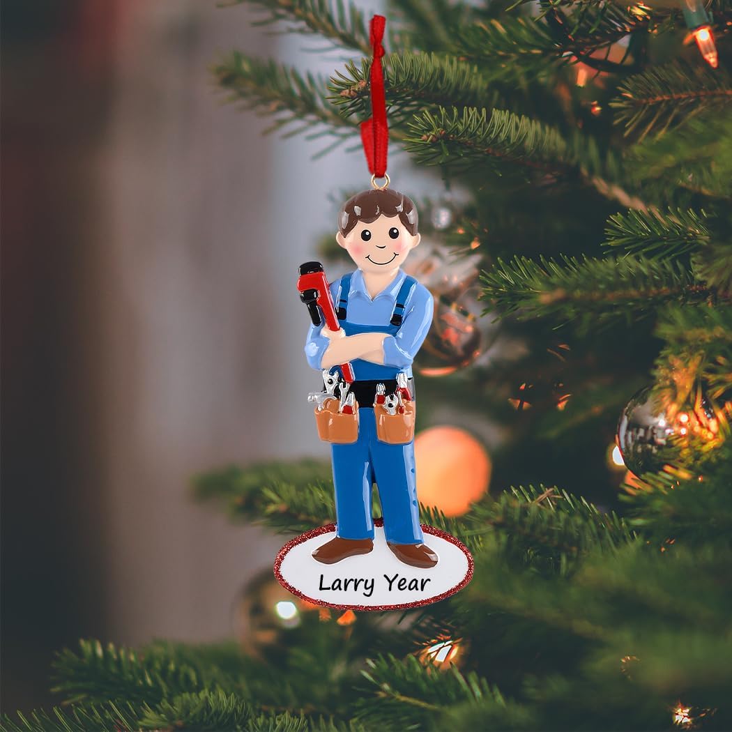Handyman Ornament 2026 Personalized Construction Worker Christmas Decor image 2