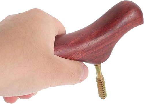 Miniatura 5 de Yardwe Mango de bastón para bastón, perilla de caña de madera, mango de bastón de senderismo, mango de mango de monopié, accesorio para convertidor