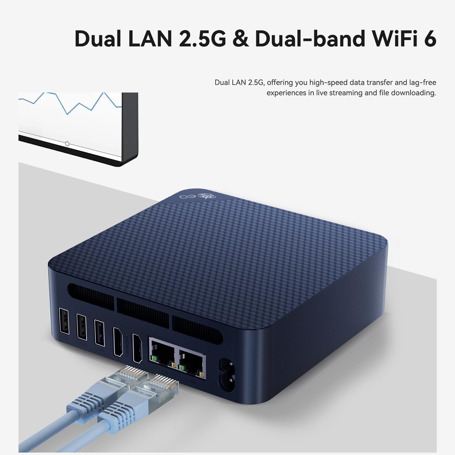 Beelink Mini PC, EQ14 Intel Twin Lake N150(up to 3.6GHz) 4C/4T, Mini Computer 16GB DDR4 RAM 500GB SSD, Desktop PC Dual Display HDMI*2 4K 60Hz/Dual 2.5Gbps/WiFi6/BT5.2/WOL/Office/W11 Home - Image 7