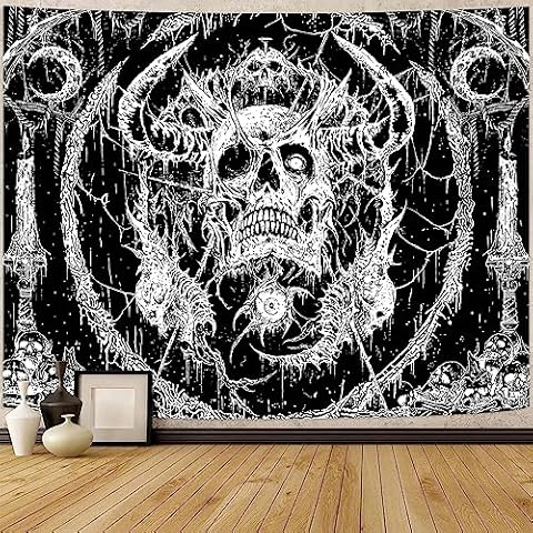 Lifeella Skull Tapestry for Gothic Decor Cover