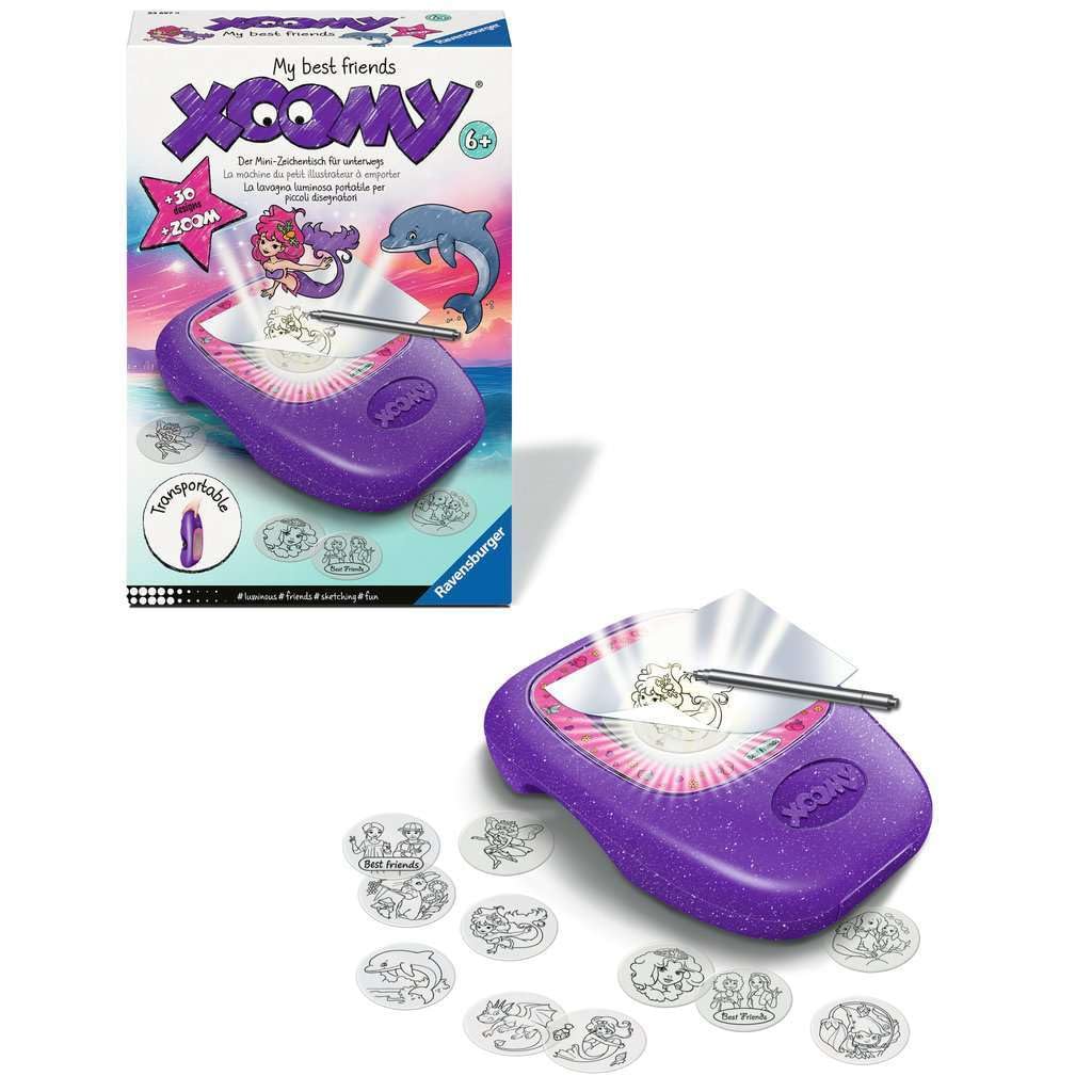 Ravensburger Xoomy Midi Meine besten Freunde- Projektor zum Zeichnen Lernen für Kinder ab 6 Jahren, kreatives Zeichnen und Malen für Mädchen und Jungen - 23697