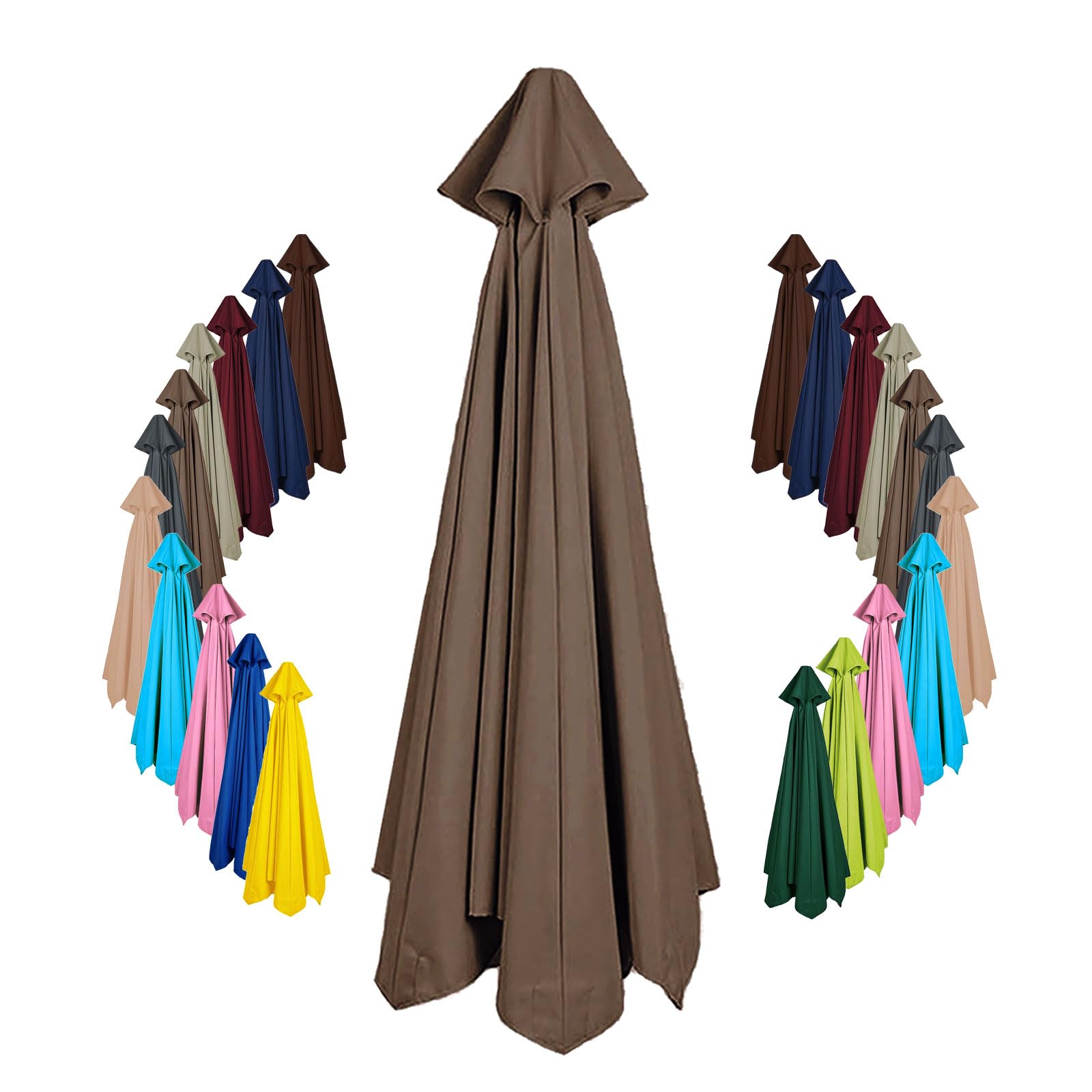 Replacement parasol canopy 8 arms 6 arms 2.0m/2.15m/2.3m/2.5m/2.7m/3.0m/3.5m/4.0m Garden Umbrella Replacement Cover Fabric Patio Umbrella Fabric Canopy Cover For garden parasol