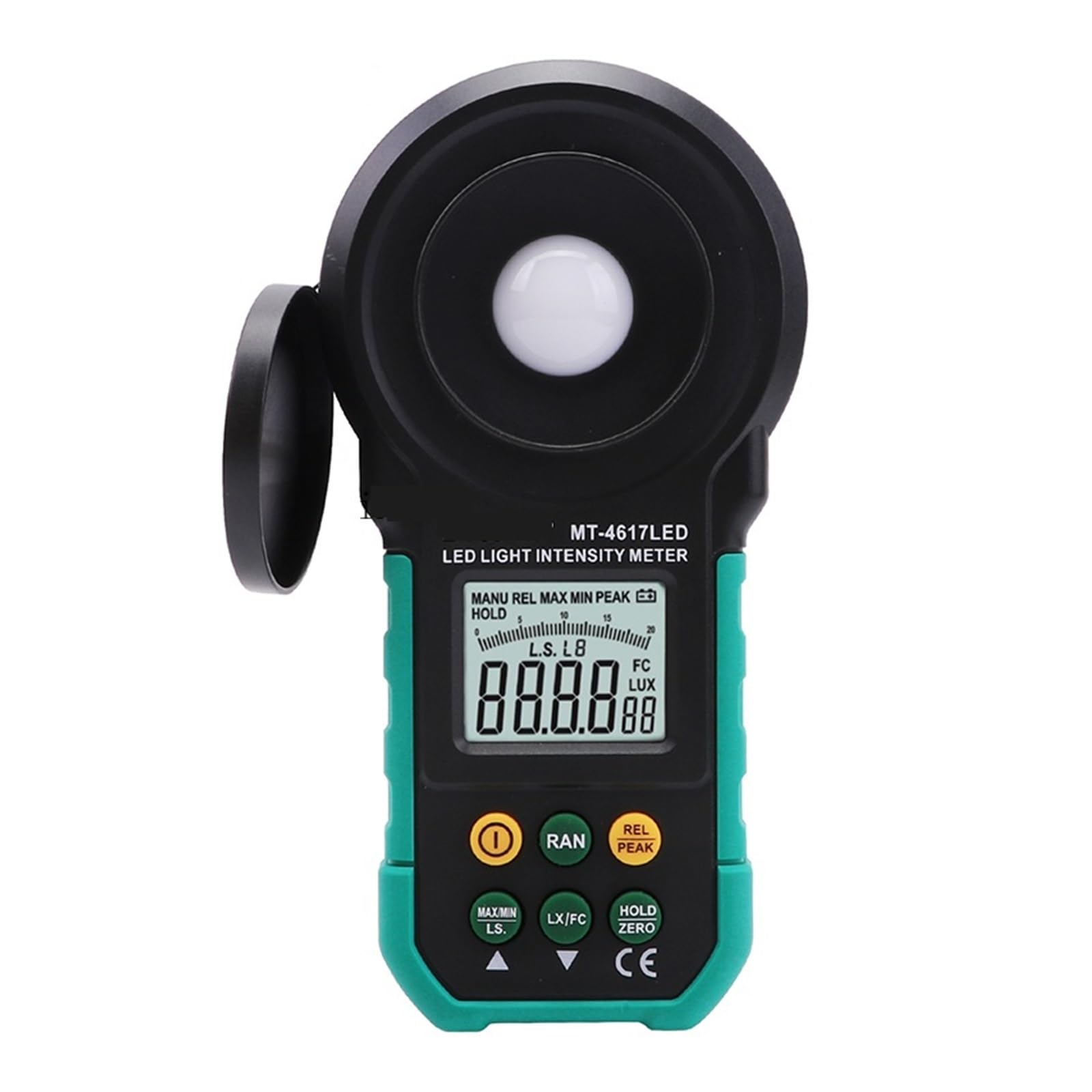 Światłomierz, MT-4617LED-C Cyfrowy iluminometr, miernik światła, tester strumienia świetlnego