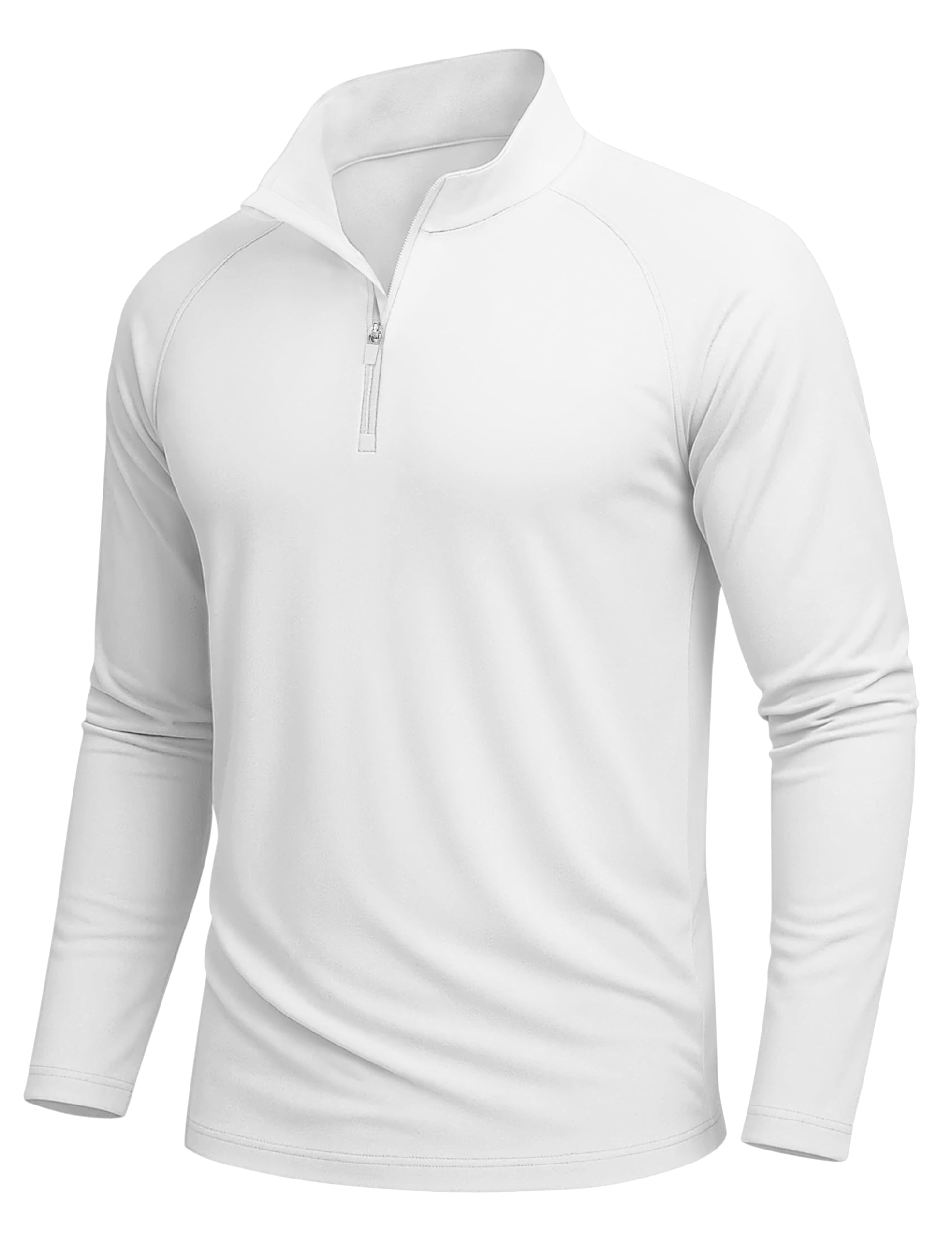 MAGCOMSEN UV Shirt Herren UPF 50+ 1/4 Reißverschluss Funktionsshirt Langarm Rashguard Sportshirt Sweatshirt Longsleeve