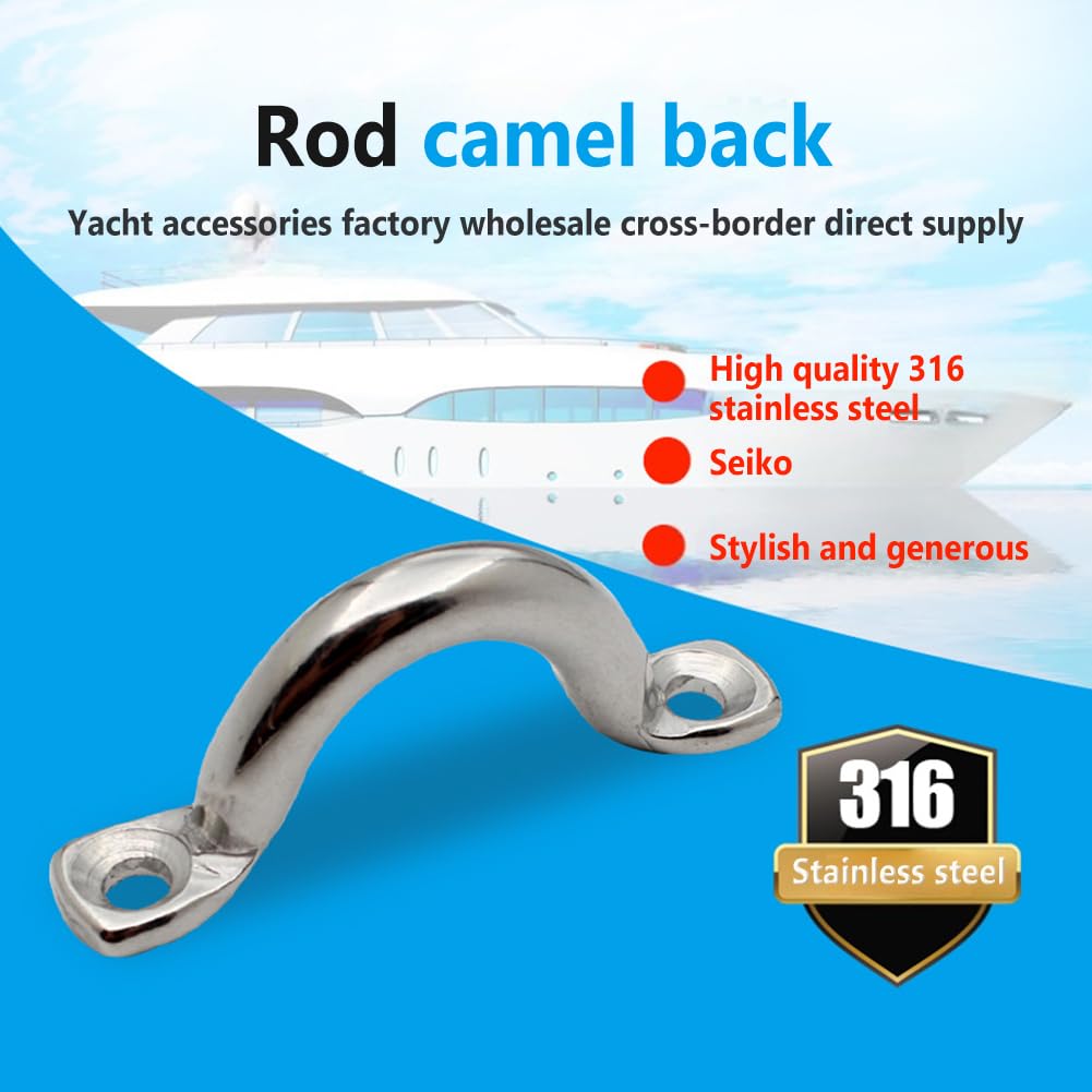 Kit Cinghie Di Fissaggio Per Cooler Yeti E RTIC | 2 Cinghie Con Fibbie A Camma, Piastre Inox, Adatto Per Barche E Camion - 4