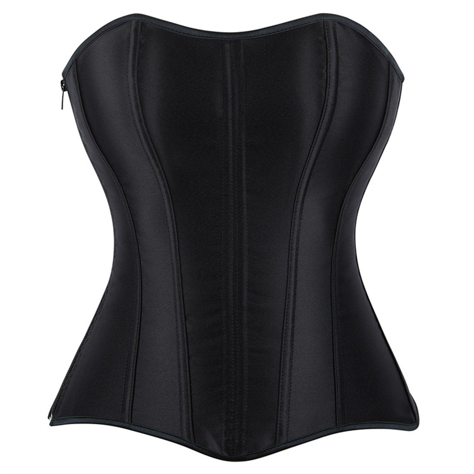 Genérico Blusas Moldeadoras de Cuerpo para Mujer corsé con Cremallera y Cintura Elegante Faja Reductor Abdomen Prenda modeladora Femenina con Soporte Firme