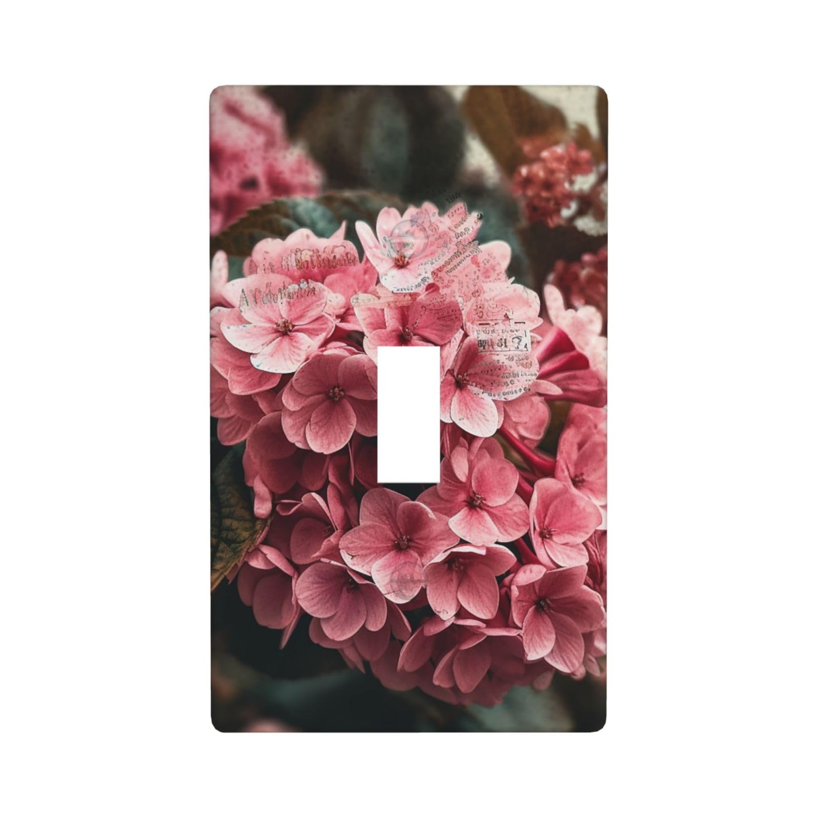 Decorator Wall Plate Cover Single Toggle Light Switch Cover Flowers Wallplates Blank Electrical Rocker Switch Plate Covers for Electrical Outlets Decorative 1 Gang 4.5" x 2.76"