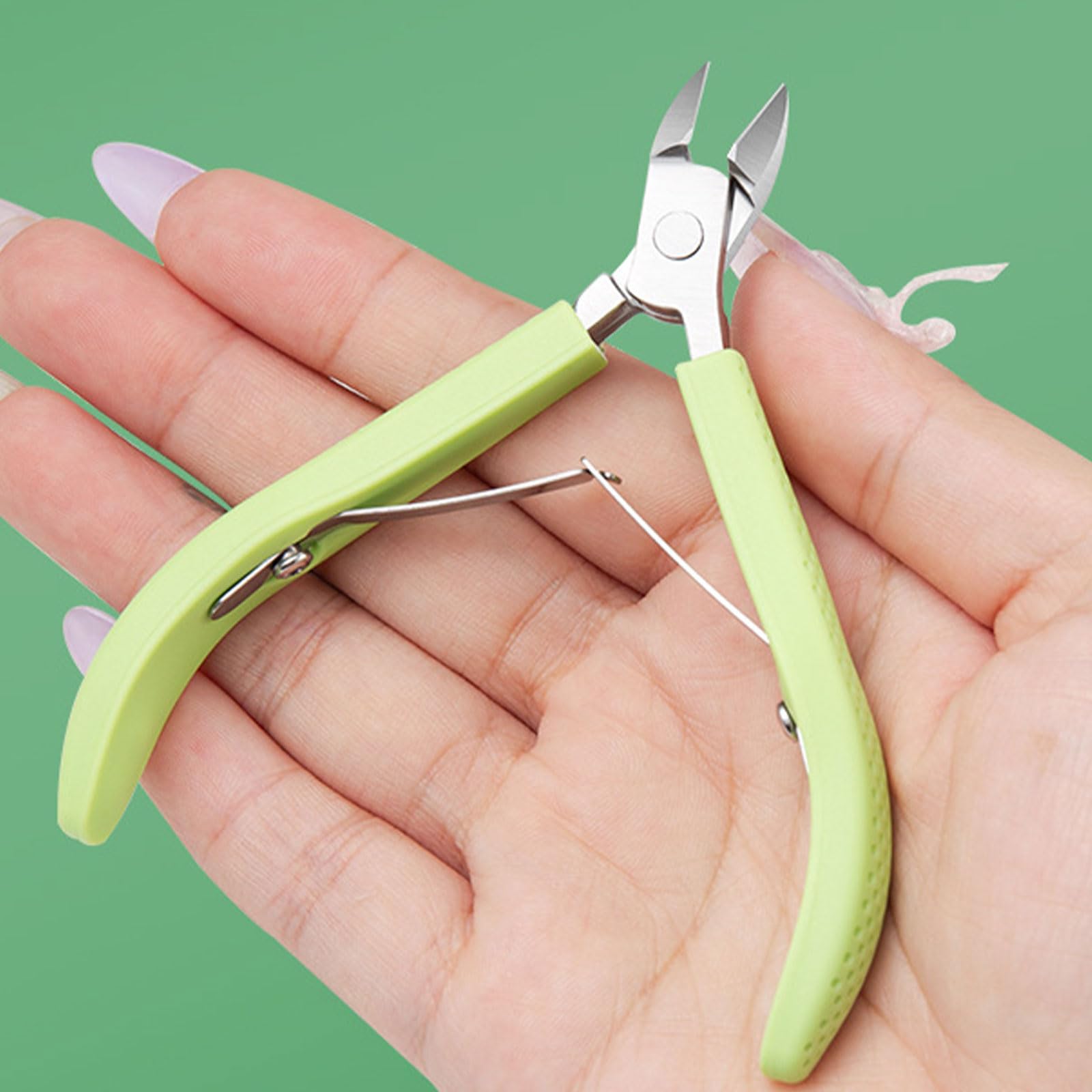 Nails Care Cuticle Trimmer With Soft Rubber Handle Full Jaw Cutter For Accurate Cuticle Removal Professional Nails Tool - Image 4