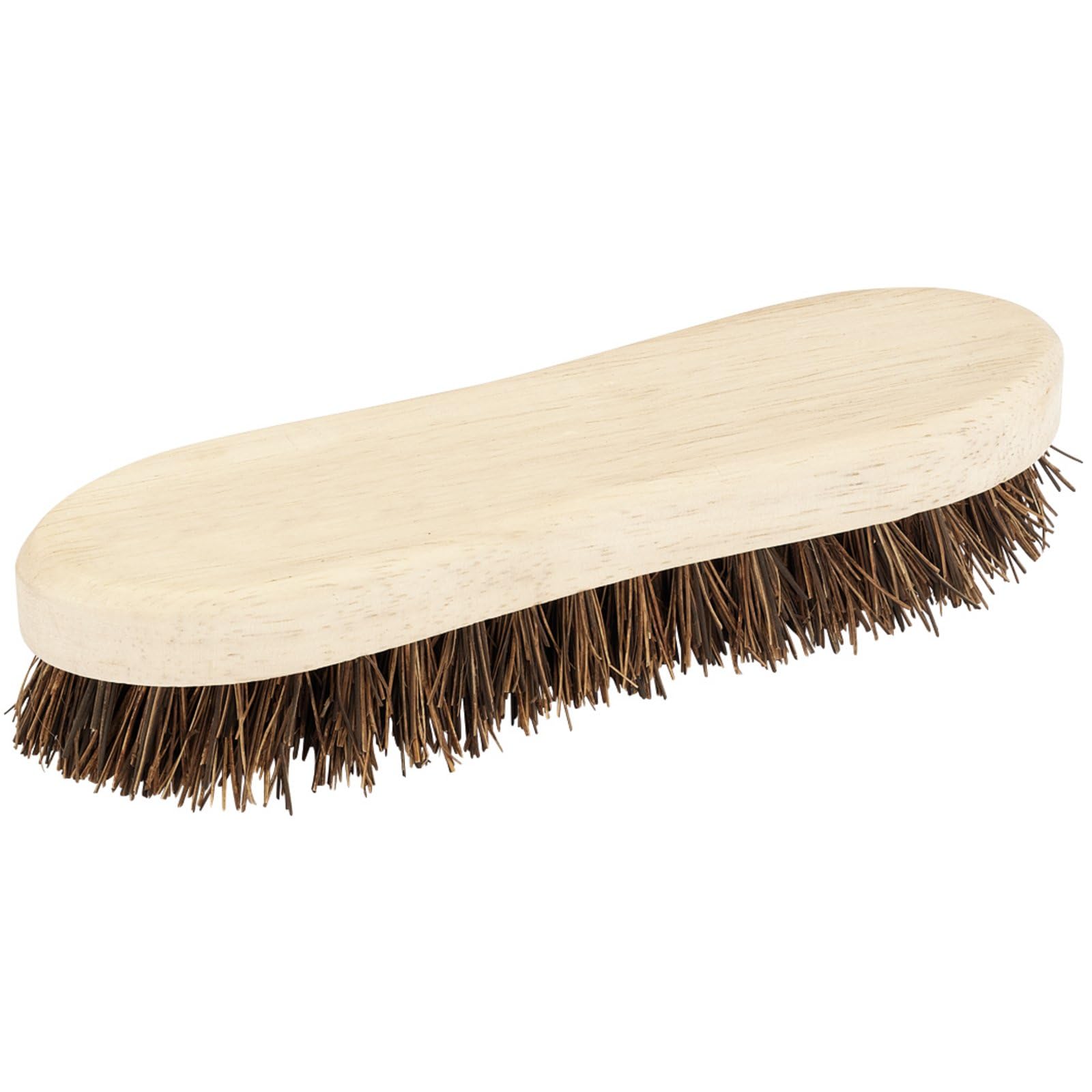 Draper Brown 200Mm Stiff Basine Scrubbing Brush | Wood Grip Cleaning Tool | 8" Multifunctional Scrubber | Outdoor And Indoor Hard Brush | 43781