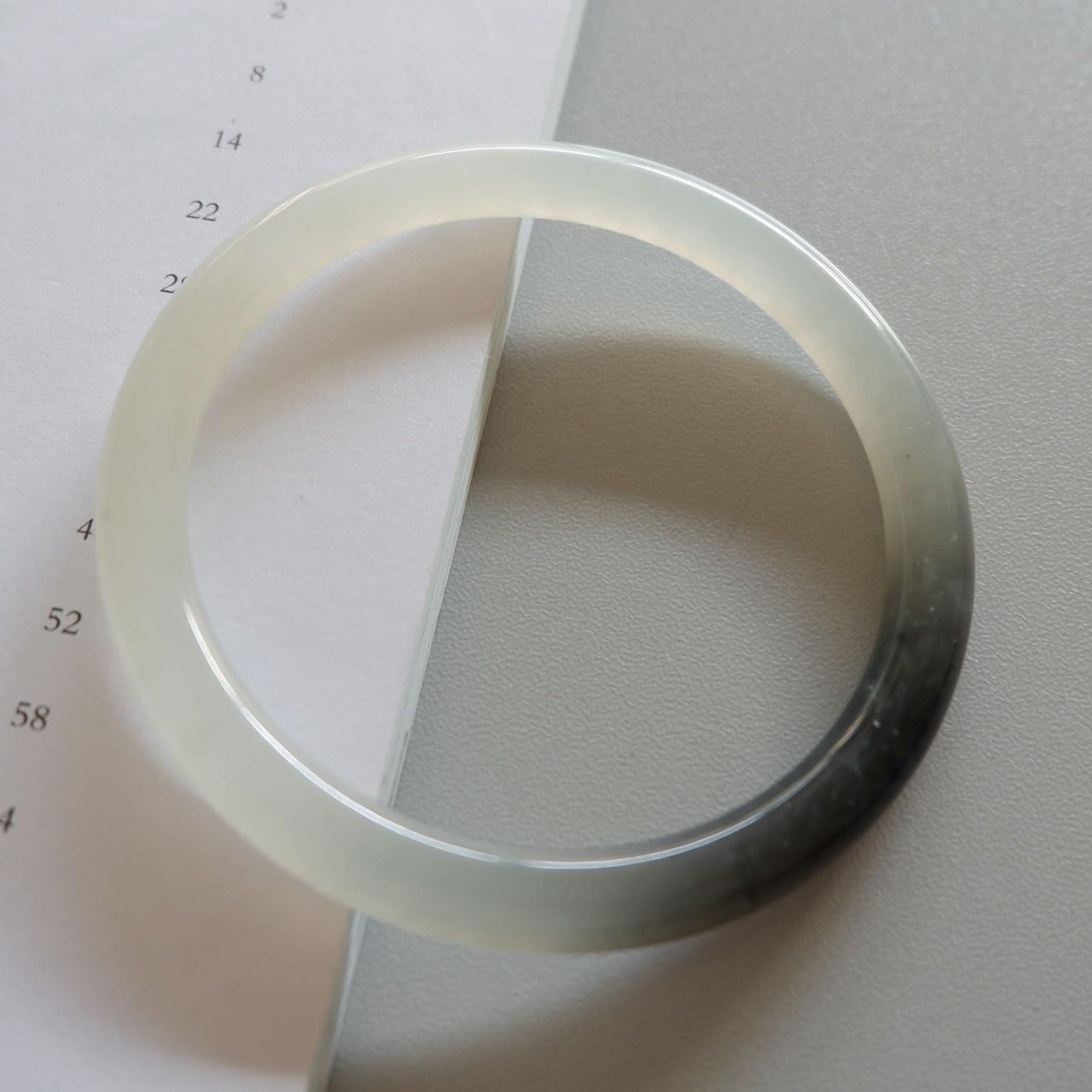 Braccialetto di Giada Xiuyan a Strisce Rotonde Naturali Regalo per Ragazze