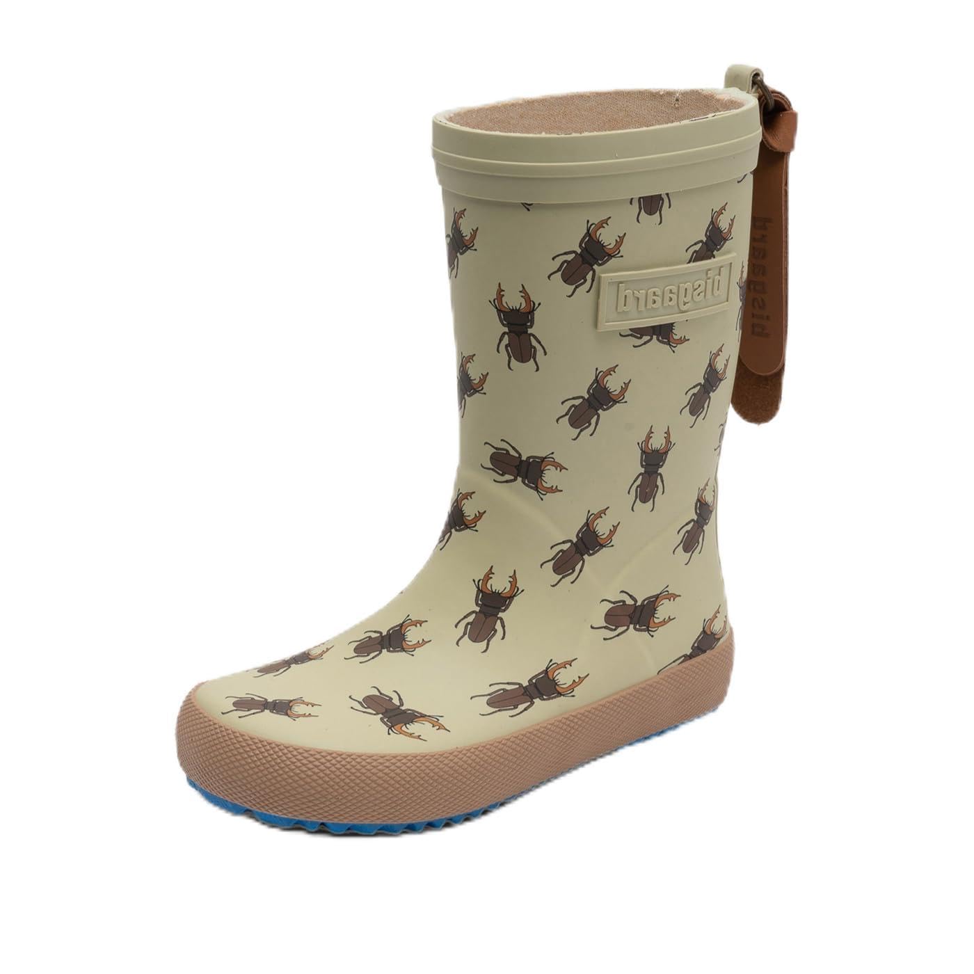 Bisgaard Unisex Children's Fashion Rain Boot, Brown Beetles, 1.5 UK Child