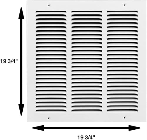 Miniatura 9 de Rocky Mountain Goods Rejilla de retorno de aire, acero resistente con acabado premium, incluye kit de instalación completo, diseño de rejillas,