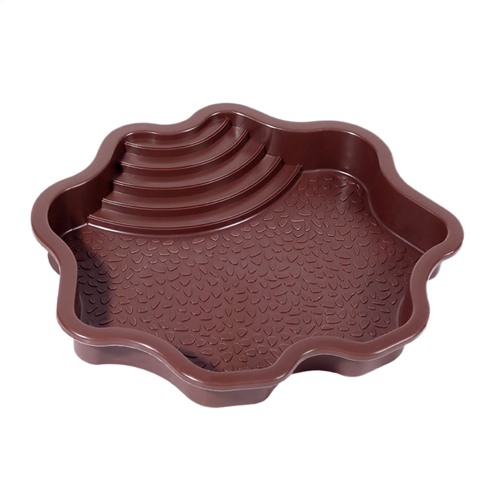 Plat à tremper pour reptiles, bol d'eau et nourriture avec marches pour tortue de piscine