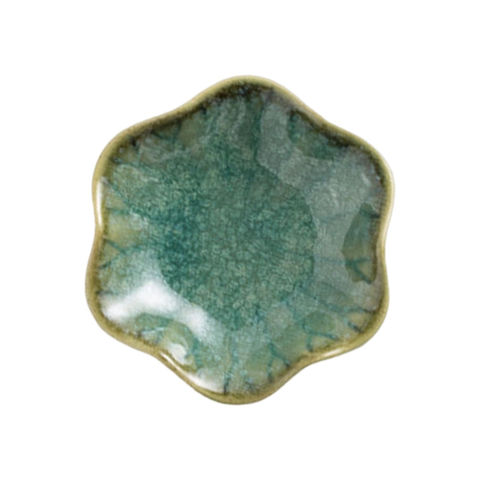 Jewelry Catchall Tray, Petal Shaped Ceramic Organizer for Vanity, Nightstand or Desk, Small Storage for Tiny Essentials Ceramic Trinket Tray Jewelry Vanity Catchall Tabletop Organizer Nightstand Desk