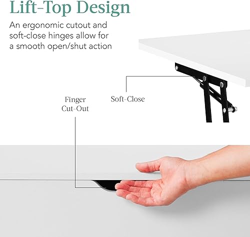 Miniatura 4 de Best Choice Products Mesa de centro de madera con tapa elevable, mesa de centro multifuncional moderna de mediados de siglo para sala de estar con