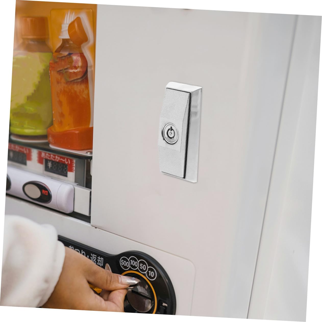 Gatuida Serrure à Poignée T pour Distributeur Automatique Remplacement pour Distributeurs de Bonbons et Snacks avec Clés Alliage de Zinc