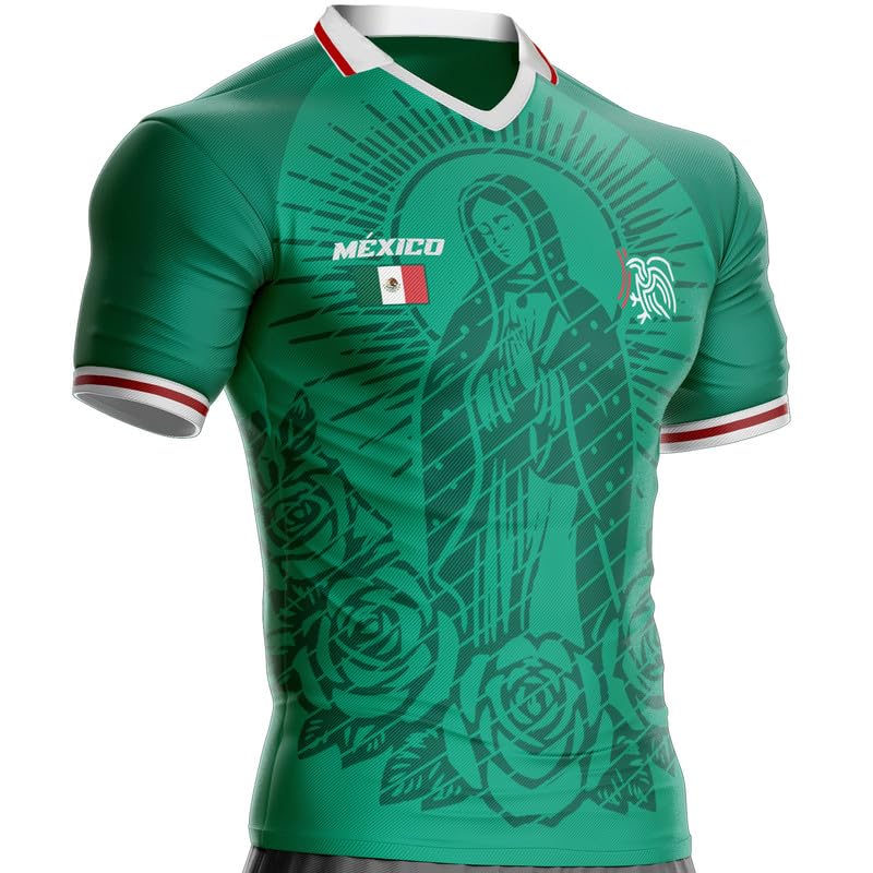 Maglia Messico Retro MX-241 Calcio, Regalo, Bandiera