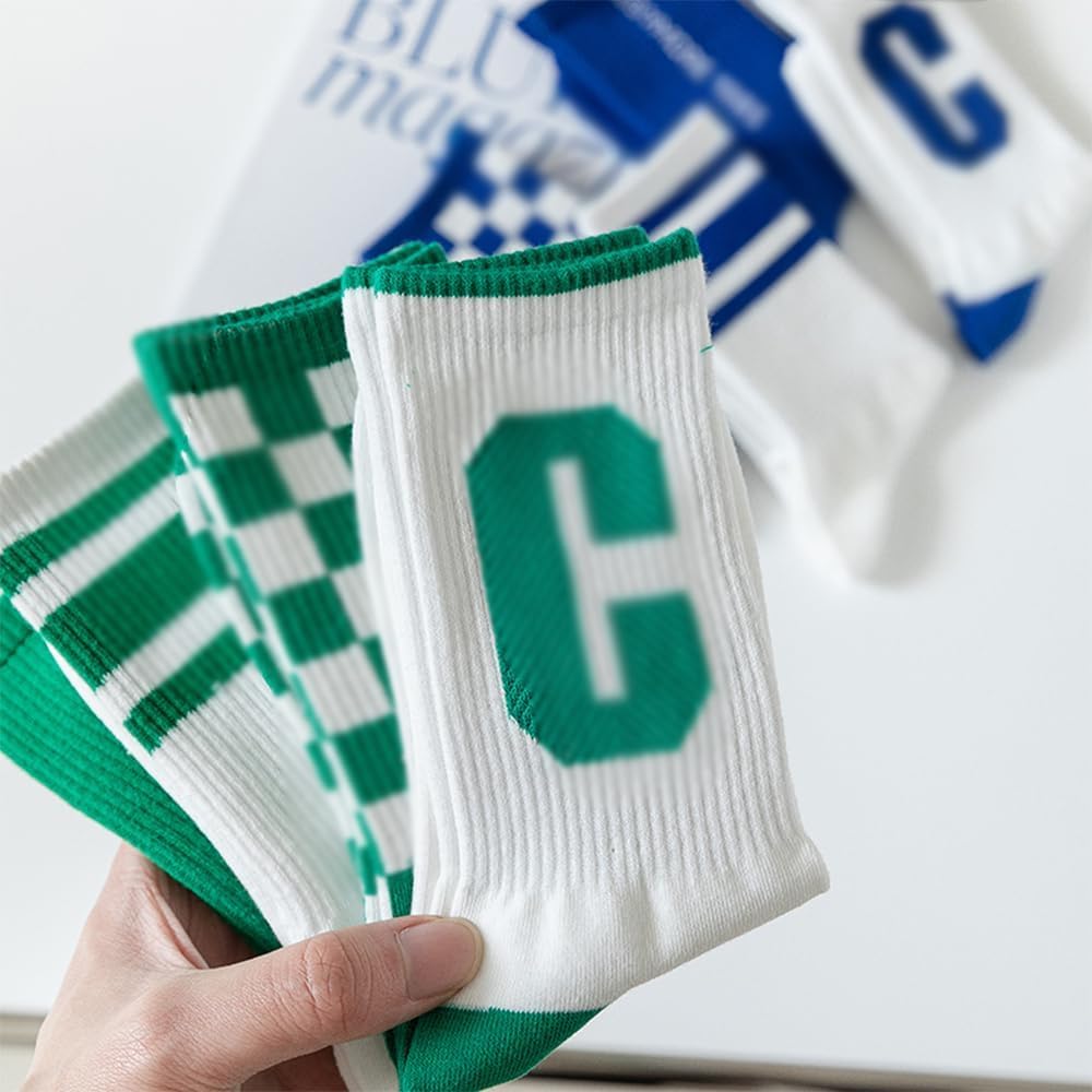 skarpetka Gekamde katoenen lange sokken 5 paar halfhoge sokken Sportlange basketbalsokken Unisex vloersokken Comfortabele hoge sokken Wygodne dopasowanie