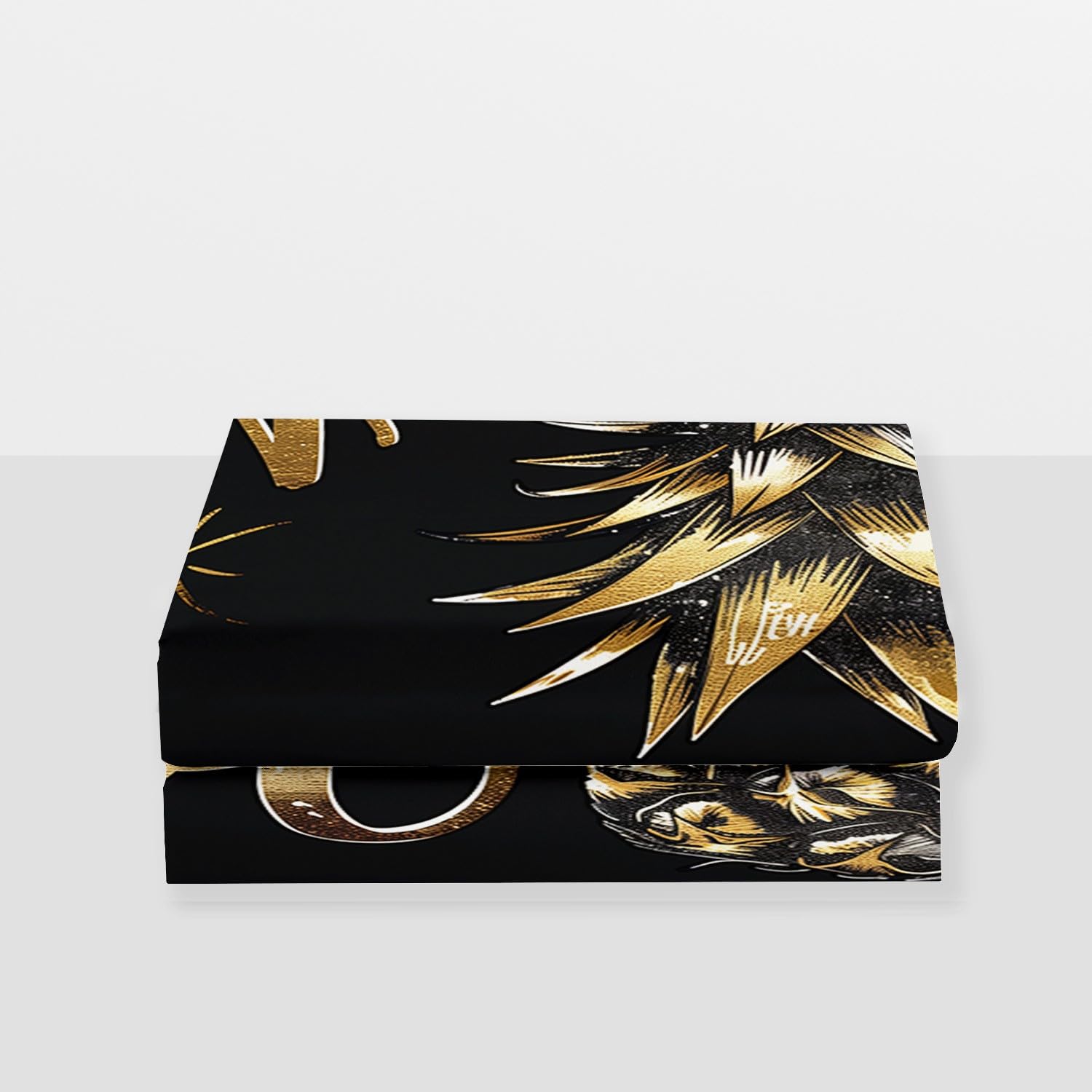 Miękkie, oddychające prześcieradło z gumką, ananas, różowe okulary przeciwsłoneczne, 160 x 200 cm, czarne, zestaw pościeli dla dzieci, 100% prześcieradło z gumką z mikrofibry, na materac do 30 cm