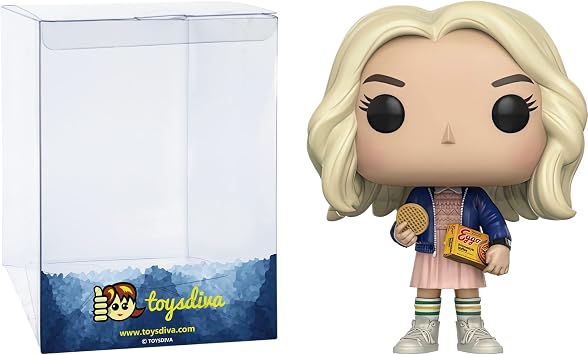 Funko Eleven [with Eggos] Chase P o p ! TV Vinyl Figurine Bundle with 1 Compatible ToysDiva Graphic Protector 421-13318 - B/A