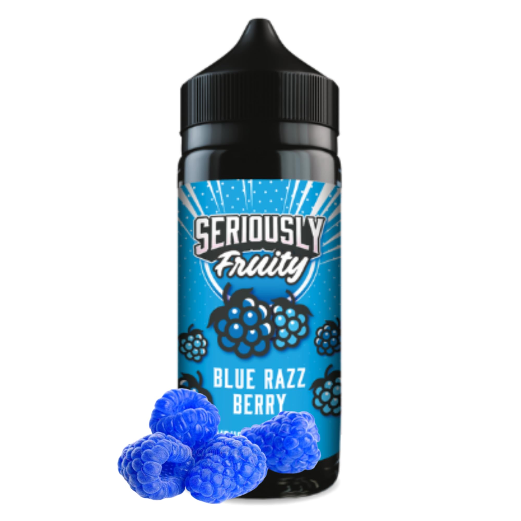 Doozy E Liquid Seriously Fruity Vape Nice Juice 0MG 100ml Shortfill No Nicotine (Blue Razz Berry)