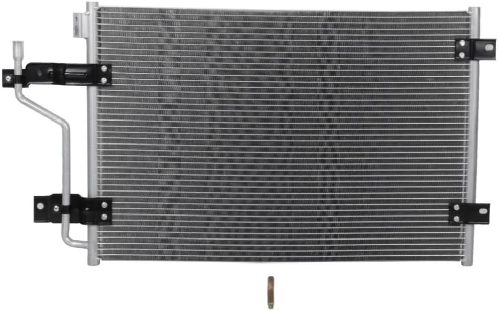 A/C Condenser 1pc Air AC Conditioning Front Side Parallel Flow Aluminum Silver for Dodge for Ram 2500/3500 5.9L 1998-2002 25.2In-Core Height AC4983 55055825AB 251-1832